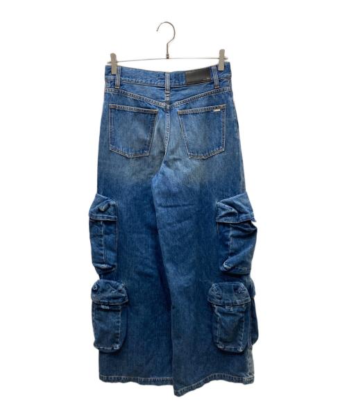 AMIRI（アミリ）AMIRI (アミリ) Baggy ワイドジーンズ ブルー サイズ:26の古着・服飾アイテム