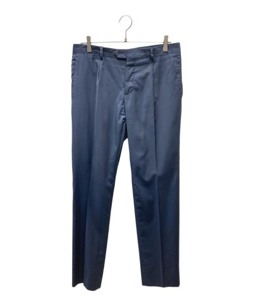 LARDINI（ラルディーニ）LARDINI (ラルディーニ) ウール×レーヨン スラックス ネイビー サイズ:SIZE 48の古着・服飾アイテム