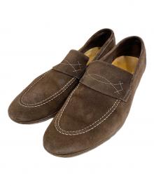JOHN LOBB（ジョンロブ）の古着「YARDLEY スウェードローファー」｜ブラウン