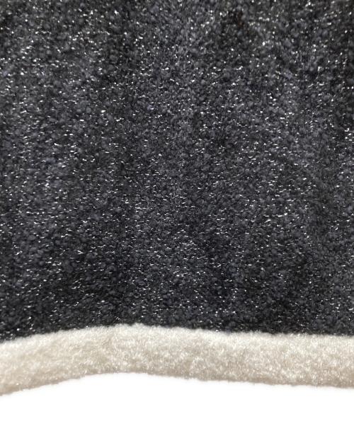 courreges（クレージュ）courreges (クレージュ) OLD ロゴ半袖ニット ブラック サイズ:9Rの古着・服飾アイテム