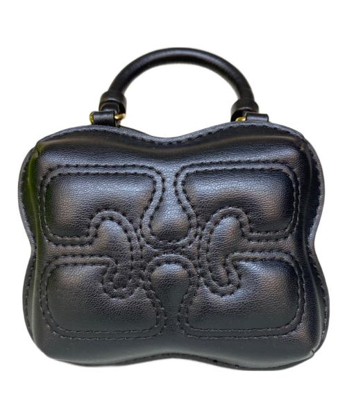 GANNI（ガニー）GANNI (ガニー) NANO BUTTERFLY TOP HANDLE BAG マイクロショルダーバッグ ブラックの古着・服飾アイテム