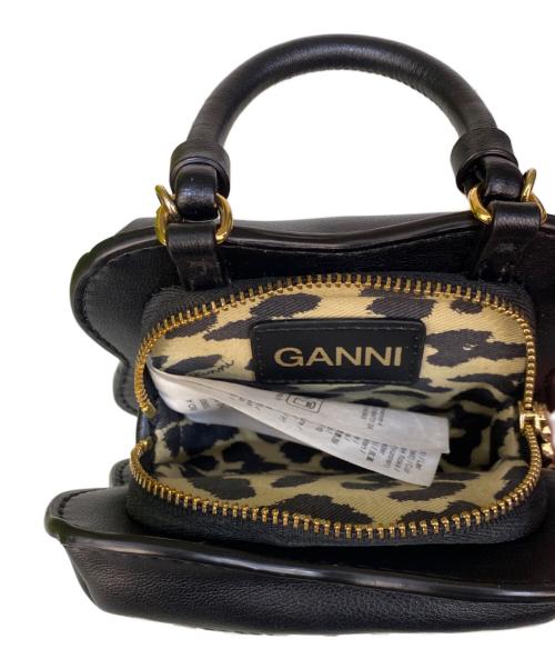 GANNI（ガニー）GANNI (ガニー) NANO BUTTERFLY TOP HANDLE BAG マイクロショルダーバッグ ブラックの古着・服飾アイテム