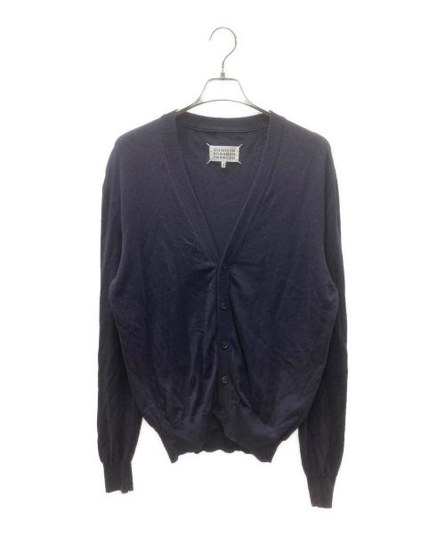 Maison Margiela（メゾンマルジェラ）Maison Margiela (メゾンマルジェラ) エルボーパッチニットカーディガン ネイビー サイズ:1の古着・服飾アイテム