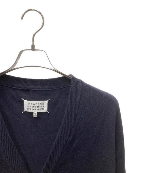 Maison Margiela（メゾンマルジェラ）Maison Margiela (メゾンマルジェラ) エルボーパッチニットカーディガン ネイビー サイズ:1の古着・服飾アイテム