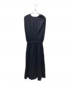 DRAWERドゥロワー）の古着「PRE2 天竺ケープスリーブワンピース」｜ネイビー