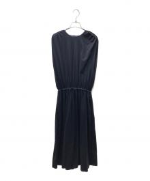 DRAWER（ドゥロワー）の古着「PRE2 天竺ケープスリーブワンピース」｜ネイビー