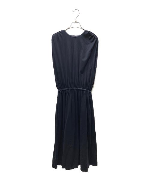 DRAWER（ドゥロワー）Drawer (ドゥロワー) PRE2 天竺ケープスリーブワンピース ネイビー サイズ:SIZE 36の古着・服飾アイテム