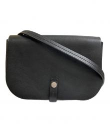 IL BISONTE（イル ビゾンテ）の古着「レザーショルダーバッグ」｜ブラック