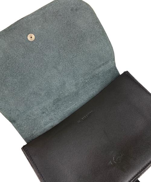 IL BISONTE（イル ビゾンテ）IL BISONTE (イル ビゾンテ) レザーショルダーバッグ ブラックの古着・服飾アイテム