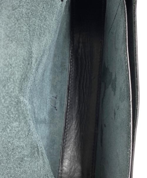 IL BISONTE（イル ビゾンテ）IL BISONTE (イル ビゾンテ) レザーショルダーバッグ ブラックの古着・服飾アイテム