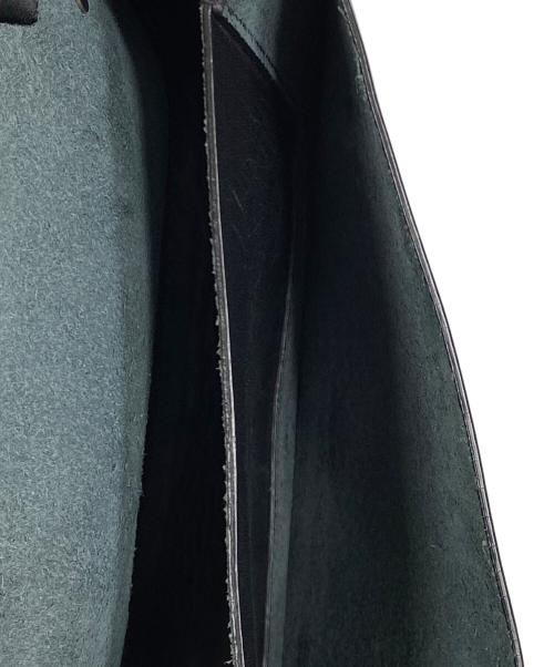 IL BISONTE（イル ビゾンテ）IL BISONTE (イル ビゾンテ) レザーショルダーバッグ ブラックの古着・服飾アイテム