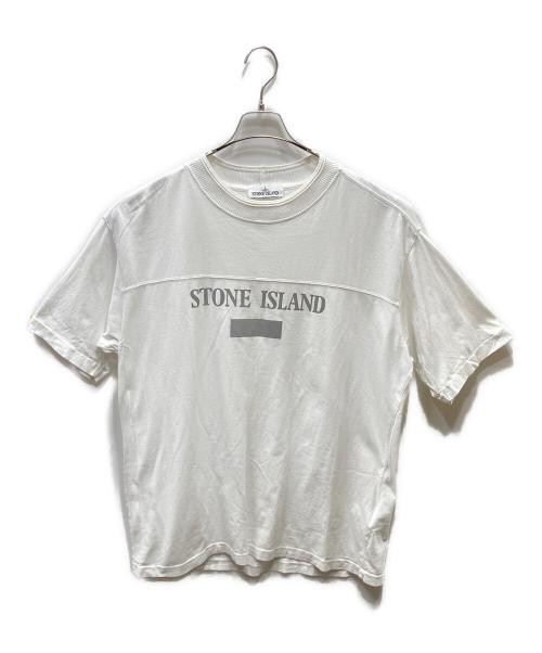 STONE ISLAND（ストーンアイランド）STONE ISLAND (ストーンアイランド) プリントTシャツ ホワイト サイズ:XXLの古着・服飾アイテム