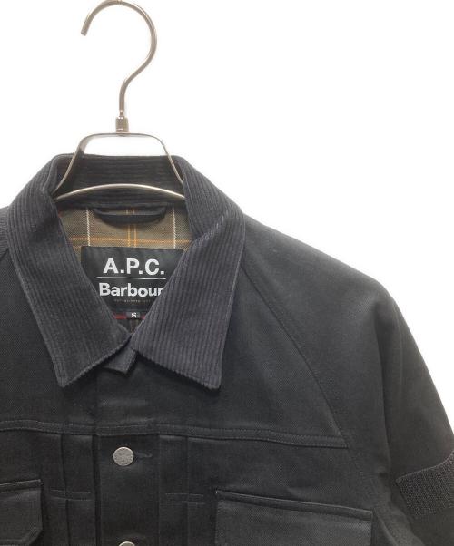 A.P.C.（アーペーセー）A.P.C. (アーペーセー) Barbour (バブアー) SPEY デニムジャケット ブラック サイズ:Sの古着・服飾アイテム