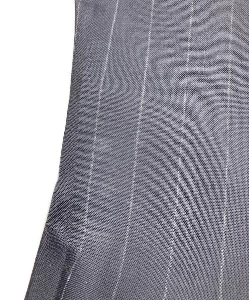 m's braque（エムズブラック）M'S BRAQUE (エムズブラック) チョークストライプスラックス ネイビー サイズ:36の古着・服飾アイテム