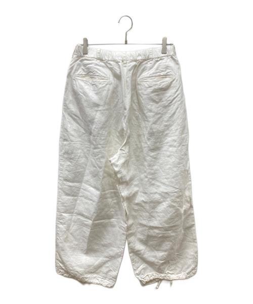 vainl archive（ヴァイナルアーカイブ）VAINL ARCHIVE (ヴァイナルアーカイブ) MIL-TROUSER/ミルトラウザー ホワイト サイズ:Mの古着・服飾アイテム