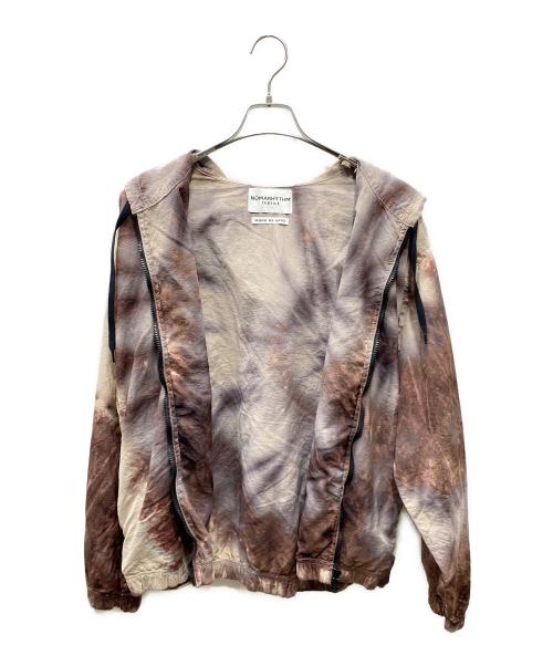 NOMARHYTHM TEXTILE（ノーマリズムテキスタイル）NOMARHYTHM TEXTILE (ノーマリズムテキスタイル) ナイロンジャケット ブラウン サイズ:SIZE 3の古着・服飾アイテム