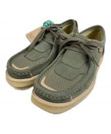 UNION×CLARKS（ユニオン×クラークス）の古着「Crazy Visions Wallabee "Green Combi"/レザーシューズ」｜グリーン