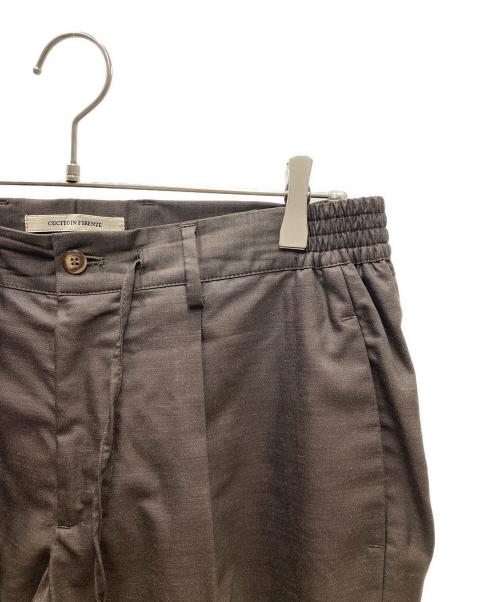 giab's ARCHIVIO（ジャブス アルキヴィオ）giab's ARCHIVIO (ジャブス アルキヴィオ) MASACCIO イージースラックス ブラウン サイズ:48の古着・服飾アイテム