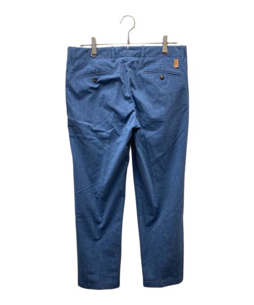 giab's ARCHIVIO（ジャブス アルキヴィオ）giab's ARCHIVIO (ジャブス アルキヴィオ) VERDI コットンポリスラックス ブルー サイズ:48の古着・服飾アイテム