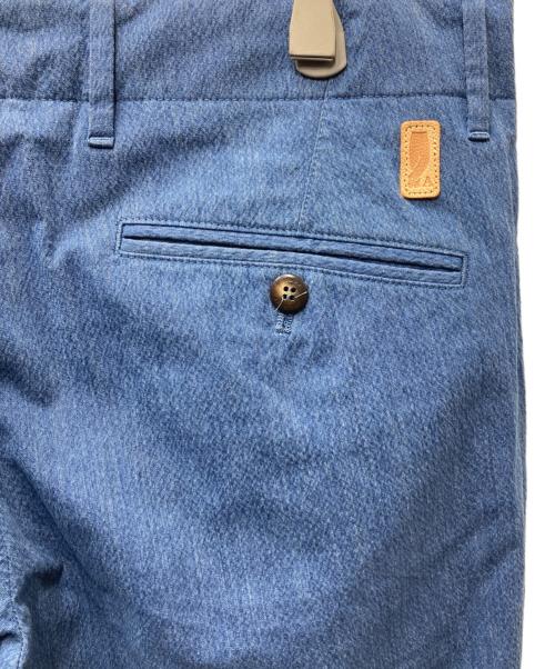 giab's ARCHIVIO（ジャブス アルキヴィオ）giab's ARCHIVIO (ジャブス アルキヴィオ) VERDI コットンポリスラックス ブルー サイズ:48の古着・服飾アイテム