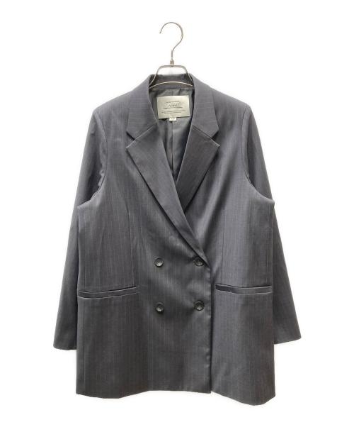 Ameri（アメリ）AMERI (アメリ) DENIM CORSET COMBINE JACKET テーラードジャケット グレー サイズ:Sの古着・服飾アイテム