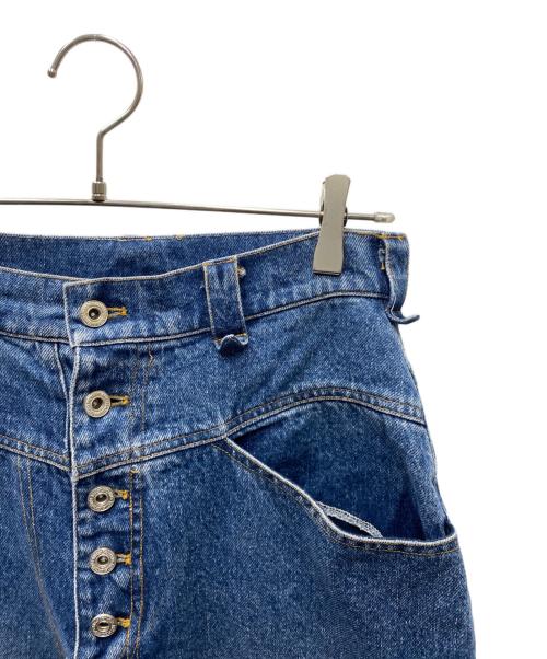 B.BALLSY（ボールジーブラザーズ）B.BALLSY (ボールジーブラザーズ) ballsy Super baggy denim pants ワイドデニムパンツ ブルー サイズ:Lの古着・服飾アイテム