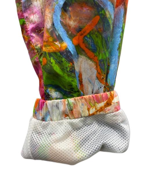 DIESEL（ディーゼル）DIESEL (ディーゼル) j-warrel-print jacket ナイロンジャケット オレンジ×グリーン サイズ:52の古着・服飾アイテム