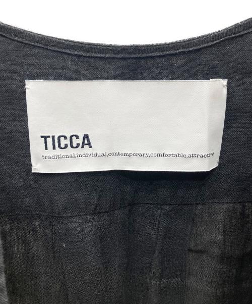 ticca（ティッカ）ticca (ティッカ) リネンプルオーバーワンピース ブラック サイズ:Fの古着・服飾アイテム