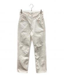 AURALEE（オーラリー）の古着「HARD TWIST DENIM 5P PANTS デニムパンツ」｜アイボリー