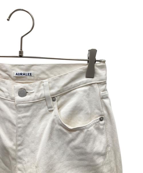 AURALEE（オーラリー）AURALEE (オーラリー) HARD TWIST DENIM 5P PANTS デニムパンツ アイボリー サイズ:27の古着・服飾アイテム