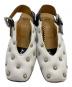 TOGA PULLA (トーガ プルラ) Puff studs pumps スタッズサンダル ホワイト×ブラック サイズ:37：12000円