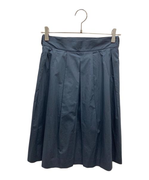 JIL SANDER（ジルサンダー）JIL SANDER (ジルサンダー) ラップデザインフレアスカート ネイビー サイズ:SIZE 34の古着・服飾アイテム