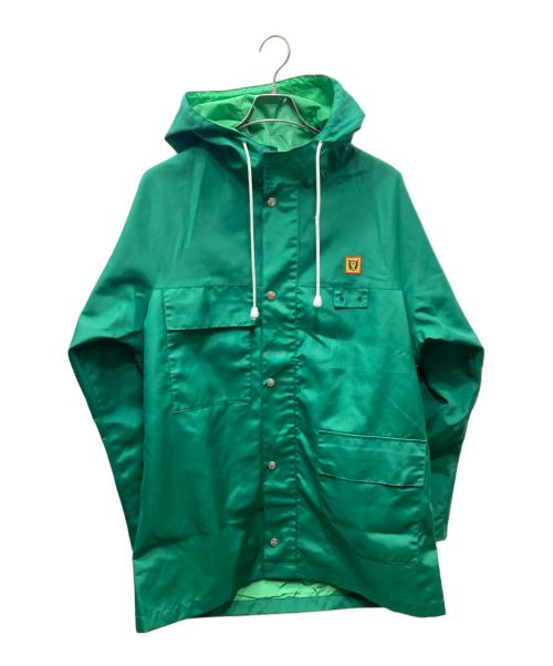 HUMAN MADE（ヒューマンメイド）HUMAN MADE (ヒューマンメイド) パッカブルレインコート グリーン サイズ:Lの古着・服飾アイテム