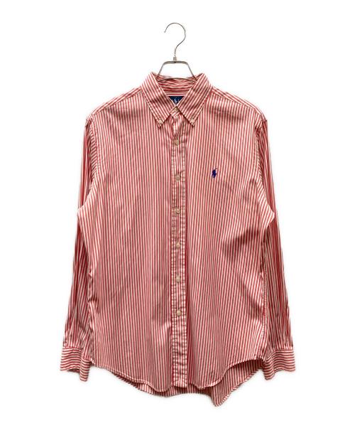 RALPH LAUREN（ラルフローレン）RALPH LAUREN (ラルフローレン) ストライプシャツ ピンク サイズ:Mの古着・服飾アイテム