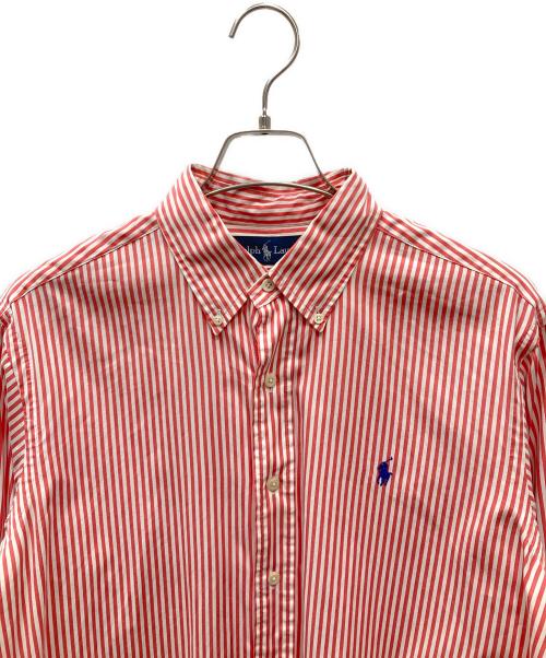 RALPH LAUREN（ラルフローレン）RALPH LAUREN (ラルフローレン) ストライプシャツ ピンク サイズ:Mの古着・服飾アイテム