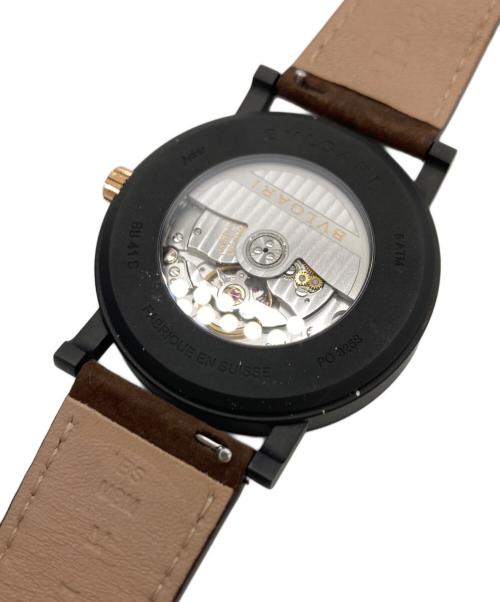 BVLGARI（ブルガリ）BVLGARI (ブルガリ) 自動巻き ブルガリ・ブルガリ マン ウォッチ スティール / 41 mm ブラックの古着・服飾アイテム