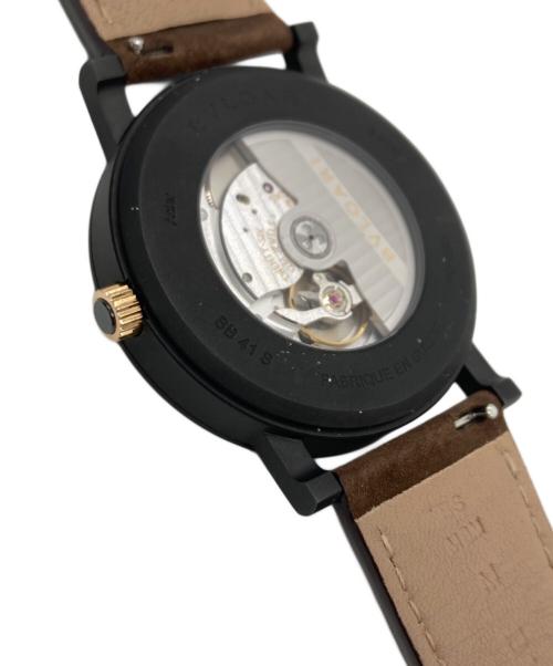 BVLGARI（ブルガリ）BVLGARI (ブルガリ) 自動巻き ブルガリ・ブルガリ マン ウォッチ スティール / 41 mm ブラックの古着・服飾アイテム