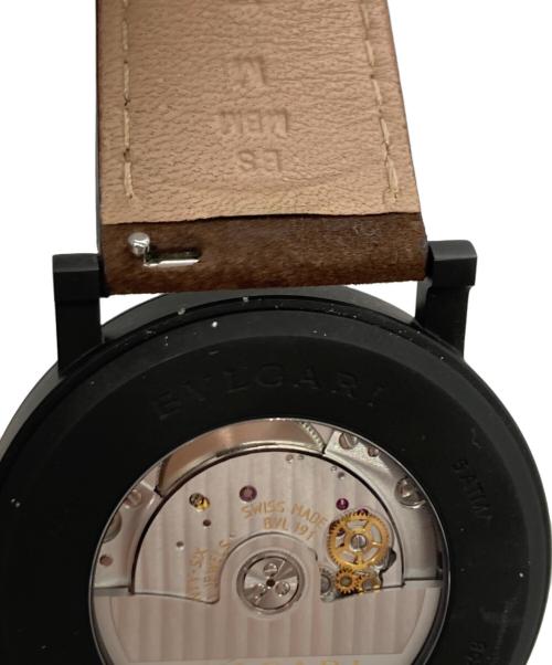 BVLGARI（ブルガリ）BVLGARI (ブルガリ) 自動巻き ブルガリ・ブルガリ マン ウォッチ スティール / 41 mm ブラックの古着・服飾アイテム