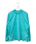 Acne studiosアクネ ストゥディオズ）の古着「ロゴプリント ロングスリーブカットソー」｜ブルー