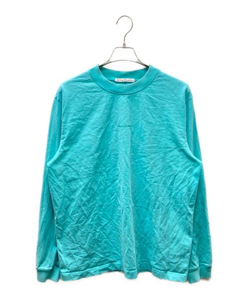Acne studios（アクネ ストゥディオズ）Acne studios (アクネ ストゥディオズ) ロゴプリント ロングスリーブカットソー ブルー サイズ:Lの古着・服飾アイテム