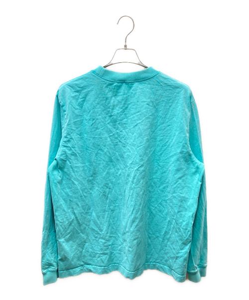 Acne studios（アクネ ストゥディオズ）Acne studios (アクネ ストゥディオズ) ロゴプリント ロングスリーブカットソー ブルー サイズ:Lの古着・服飾アイテム