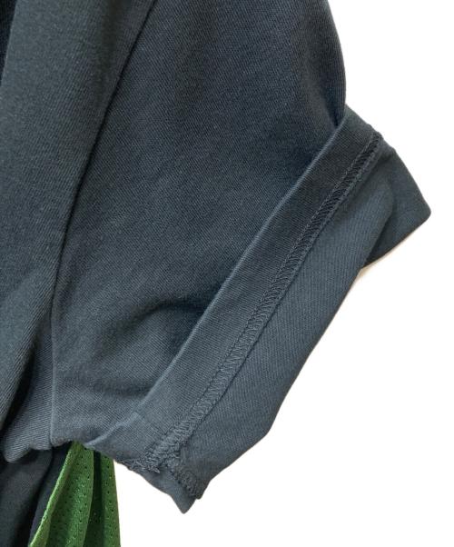 JORDAN BRAND（ジョーダン ブランド）JORDAN BRAND (ジョーダン ブランド) OFFWHITE (オフホワイト) SS TOP FOREST GREEN/BLACK/レイヤイードTシャツ ブラック×グリーン サイズ:XLの古着・服飾アイテム