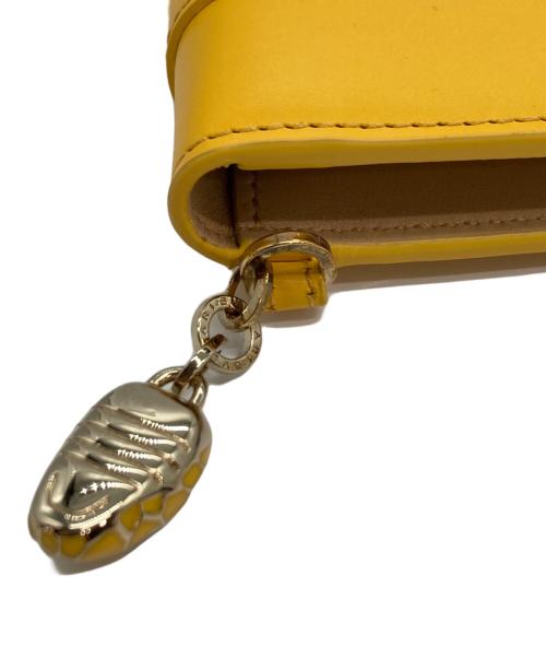 BVLGARI（ブルガリ）BVLGARI (ブルガリ) Serpenti Card Case/ セルペンティ フォーエバー カードフォルダー イエローの古着・服飾アイテム