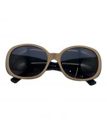 CHANEL（シャネル）の古着「カメリアサングラス」｜ベージュ×ブラック