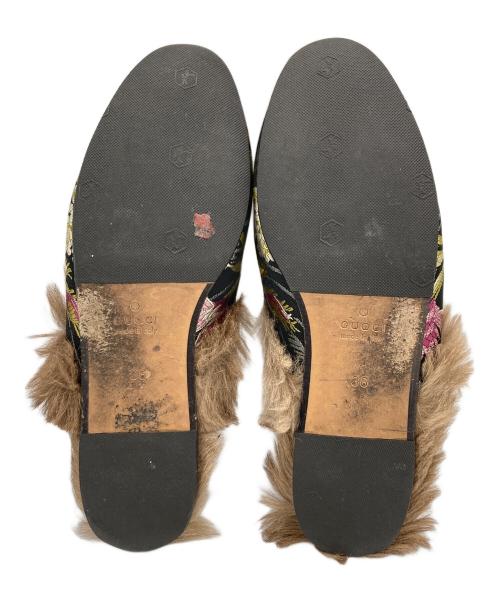 GUCCI（グッチ）GUCCI (グッチ) ホースビットファーミュール ブラック×イエロー サイズ:SIZE 36の古着・服飾アイテム