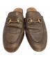 GUCCI (グッチ) ホースビットレザーミュール ブラウン サイズ:SIZE 36 1/2：12000円