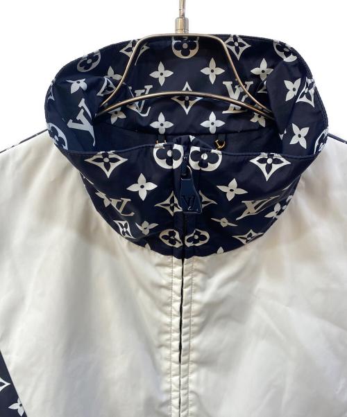 LOUIS VUITTON（ルイ ヴィトン）LOUIS VUITTON (ルイ ヴィトン) 24AW モノグラムプリント トラック ナイロンジャケット ダークネイビー×ホワイト サイズ:48の古着・服飾アイテム