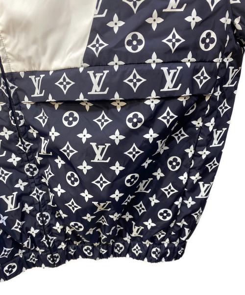LOUIS VUITTON（ルイ ヴィトン）LOUIS VUITTON (ルイ ヴィトン) 24AW モノグラムプリント トラック ナイロンジャケット ダークネイビー×ホワイト サイズ:48の古着・服飾アイテム