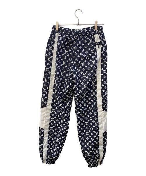 LOUIS VUITTON（ルイ ヴィトン）LOUIS VUITTON (ルイ ヴィトン) 24AW モノグラムプリントテクニカルトラックロングパンツ トラックパンツ ダークネイビー×ホワイト サイズ:46の古着・服飾アイテム