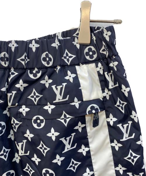 LOUIS VUITTON（ルイ ヴィトン）LOUIS VUITTON (ルイ ヴィトン) 24AW モノグラムプリントテクニカルトラックロングパンツ トラックパンツ ダークネイビー×ホワイト サイズ:46の古着・服飾アイテム